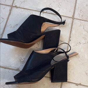 Elegant Black Women's Slingback Heels